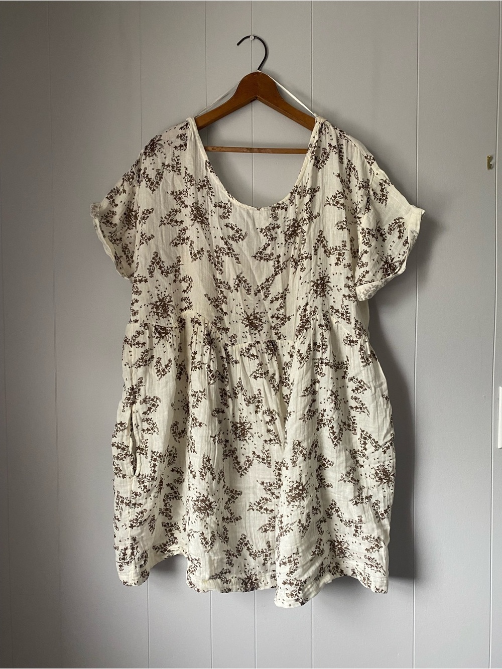 Free People Belezza Printed Babydoll Dress